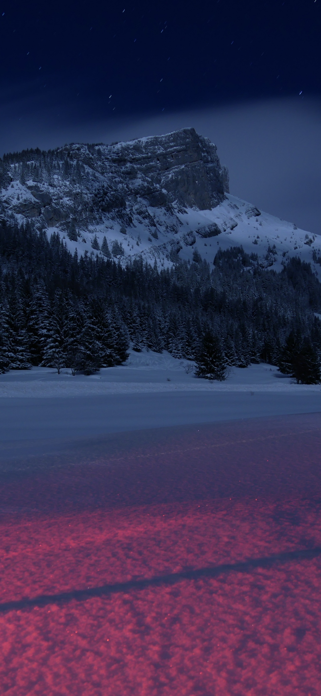 4k Wallpaper Winter Night 4k - HD Wallpaper 