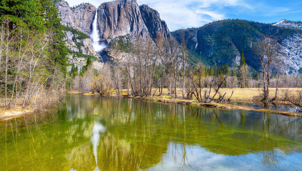 The Sky, National Park, River, Mountains, Forest, Yosemite, - Yosemite National Park, Yosemite Falls - HD Wallpaper 