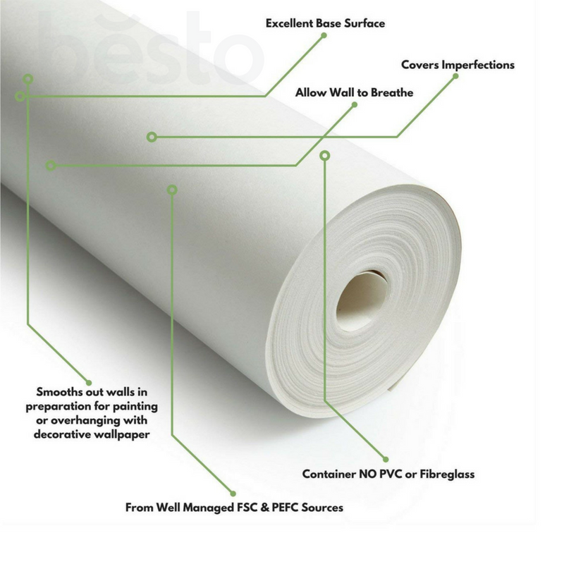 10m / 20m Roll Wallpaper Lining Paper Plain Smooth - Tissue Paper - HD Wallpaper 