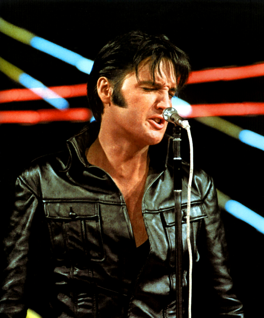 Elvis Presley In Leather - HD Wallpaper 