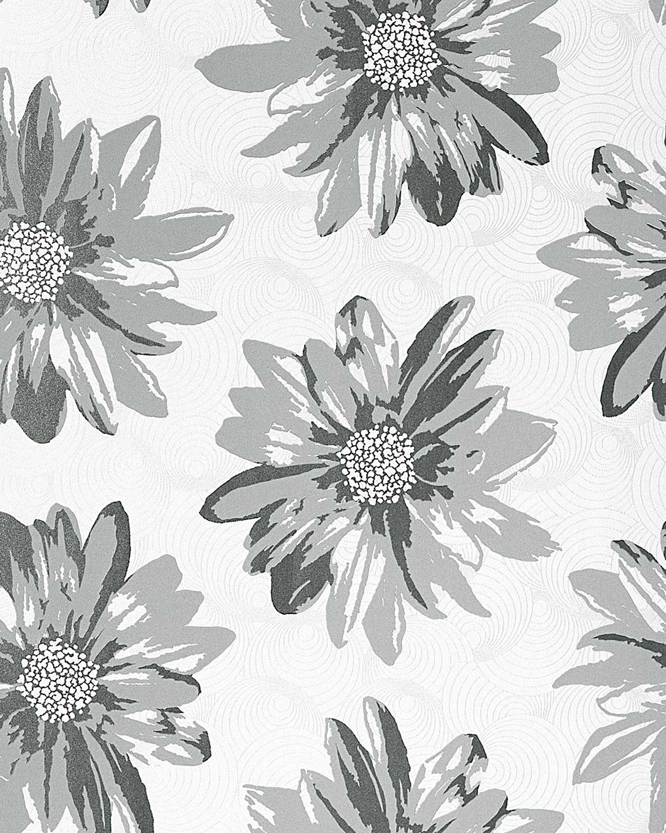 Light Grey Flowers - HD Wallpaper 