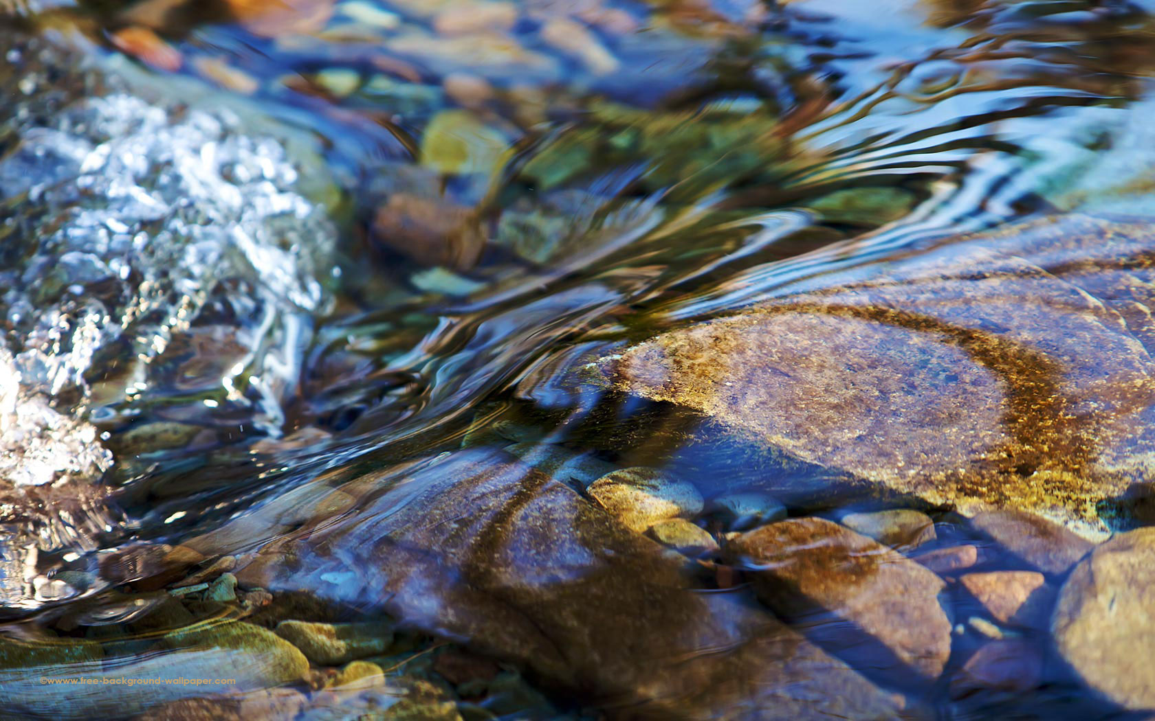 Clear Wallpaper For Desktop Free - Rocks In A Stream - HD Wallpaper 