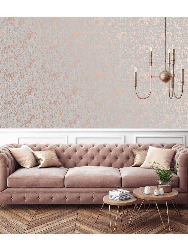 Light Grey Wallpaper Living Room - HD Wallpaper 