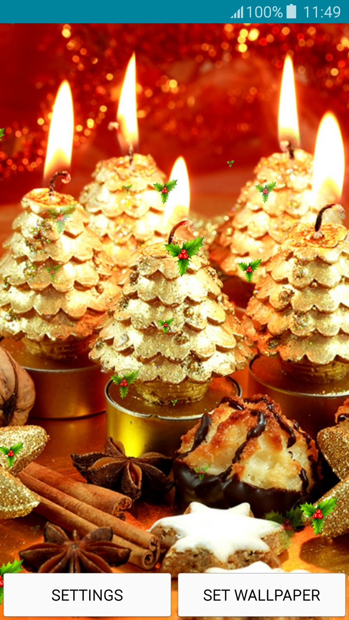 Live Wallpapers Christmas - Meringue - HD Wallpaper 