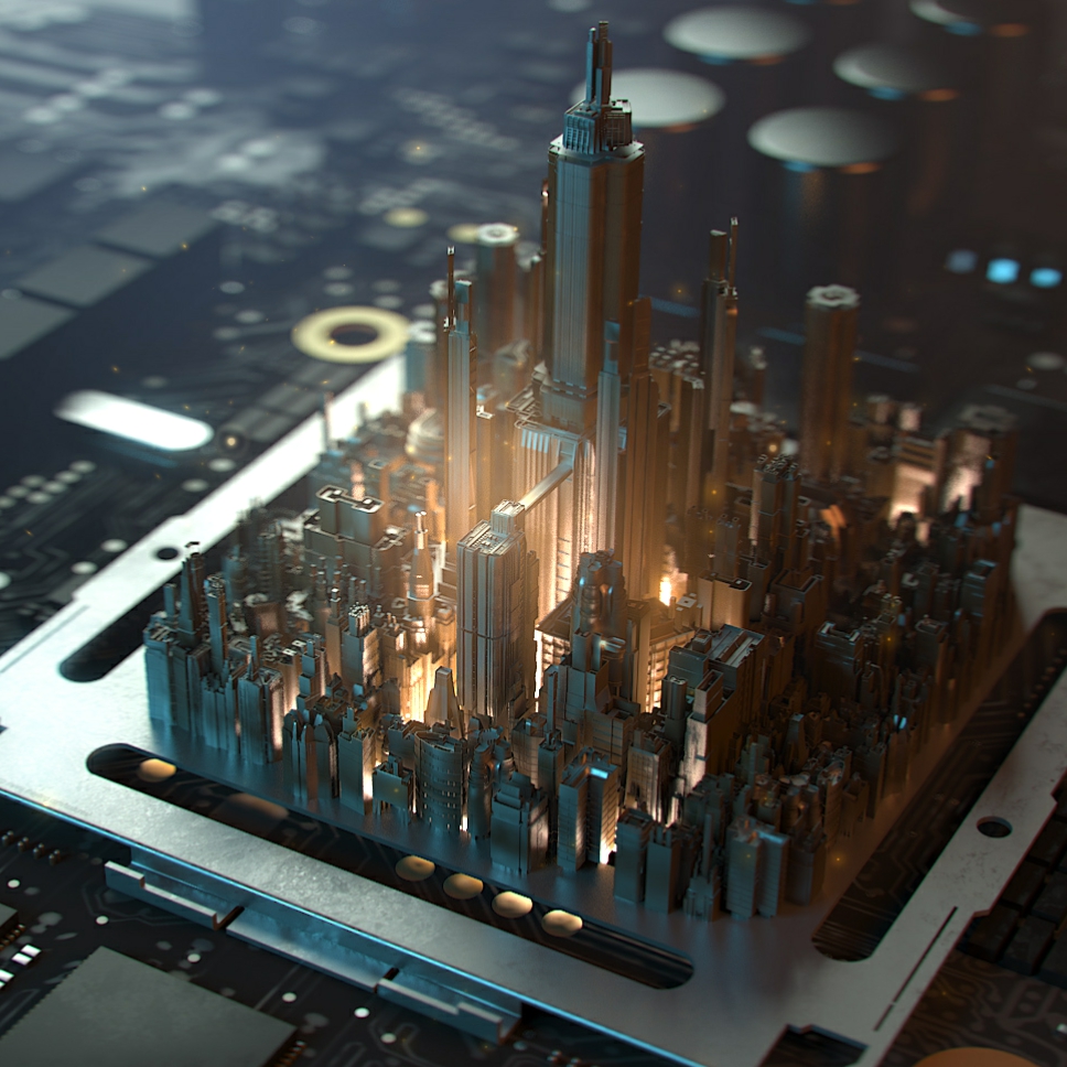 Pcb City - HD Wallpaper 