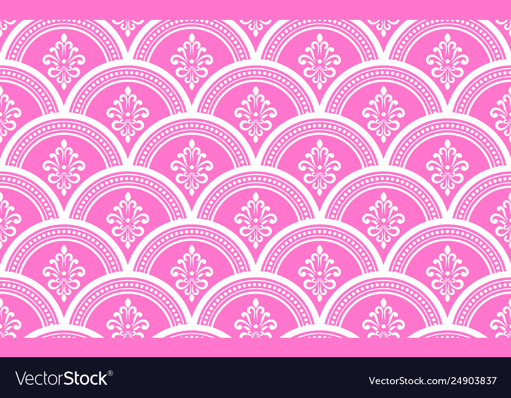 Purple Pink Floral Mosaic Wallpapers Vectorstock - HD Wallpaper 