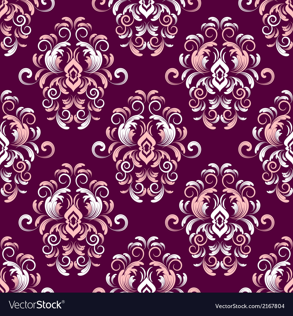 Purple Wallpaper Damask Texture - HD Wallpaper 