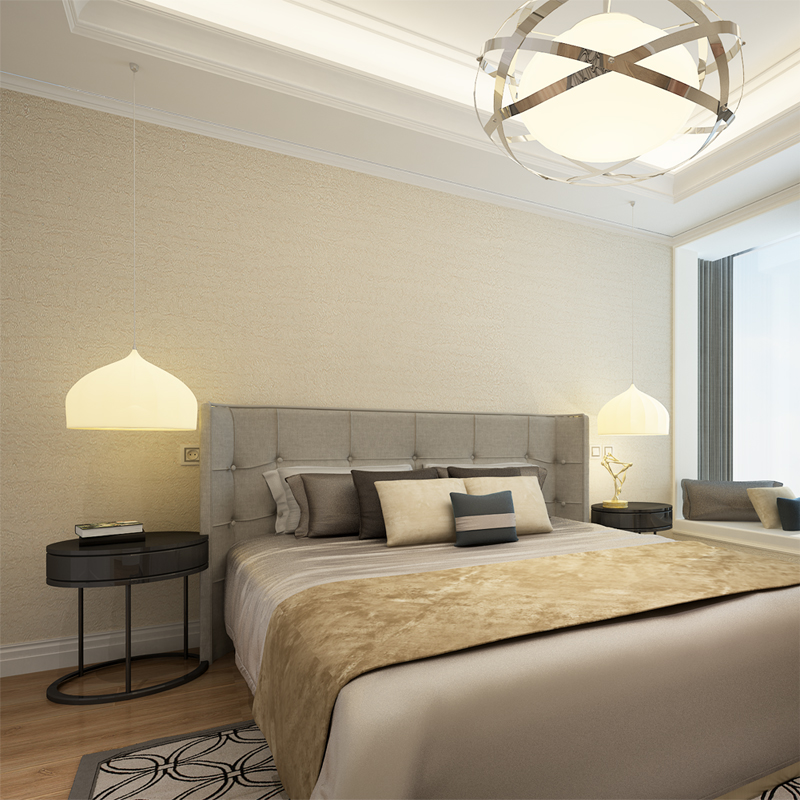 Simple Plain Wallpaper In Beige Cream Color Pvc Wallcovering - Wallpaper - HD Wallpaper 