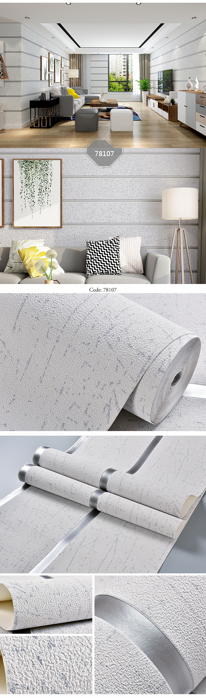 Soundproof 3d Stereoscopic Nonwoven Marble Effect Modern - Coffee Table - HD Wallpaper 
