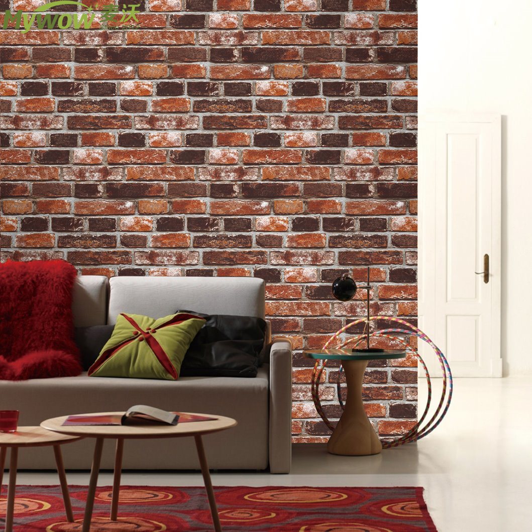 Home Decoration Wallpaper Suede Foam 3d Brick Wall - Ceasuri Perete Cu Mecanism Silentios - HD Wallpaper 