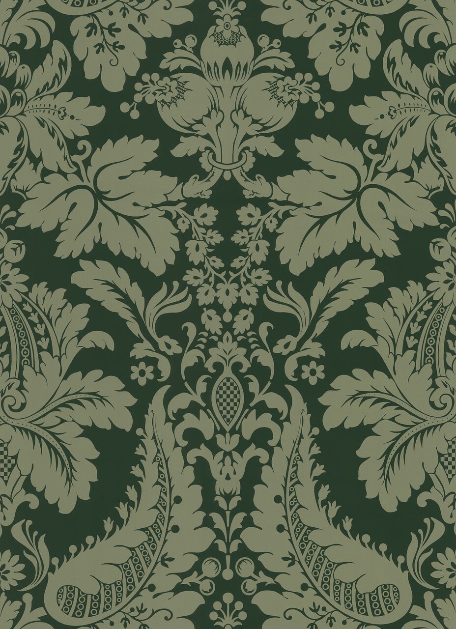 Mustard Damask - HD Wallpaper 