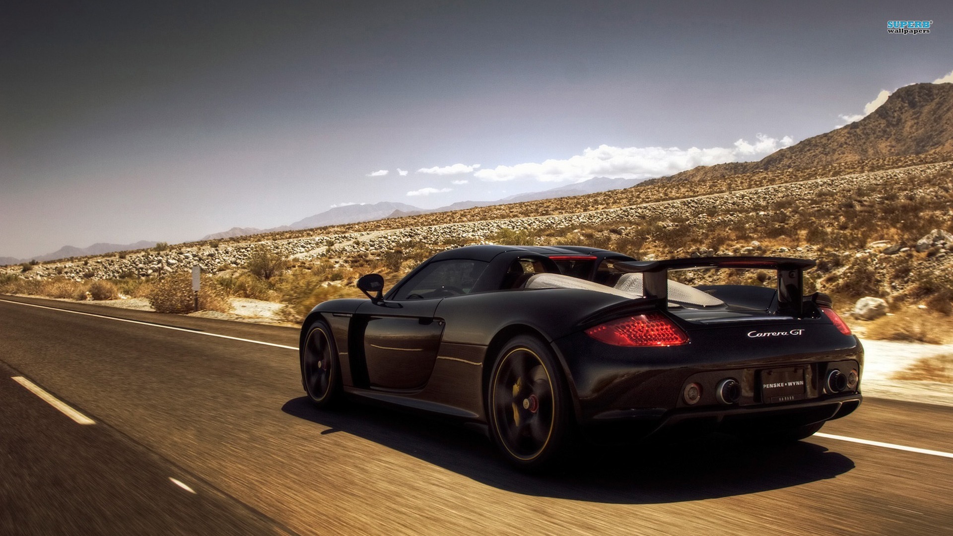 Porsche Carrera Gt Black - HD Wallpaper 