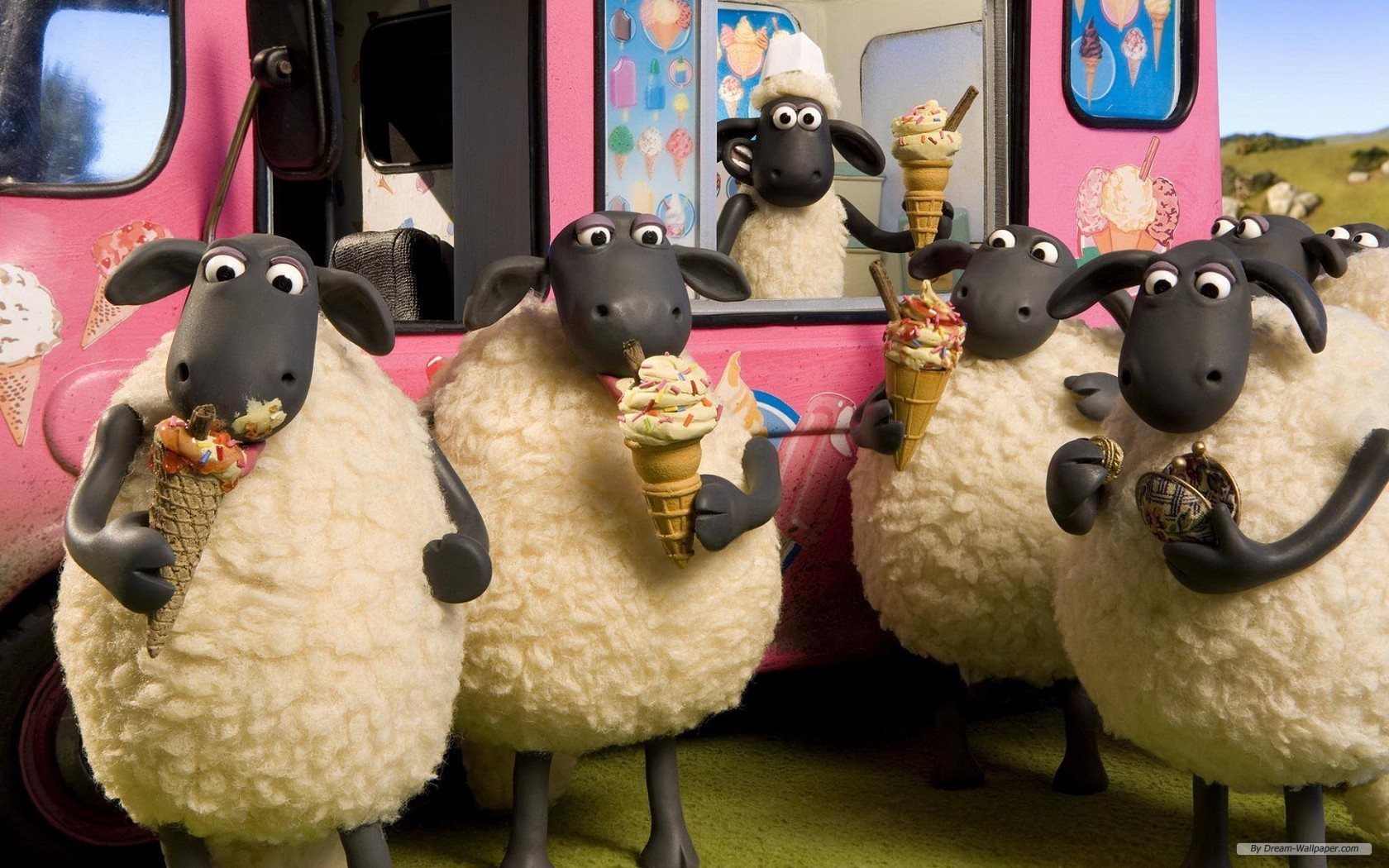 Free Cartoon Wallpaper - Shaun The Sheep Christmas Bleatings - HD Wallpaper 