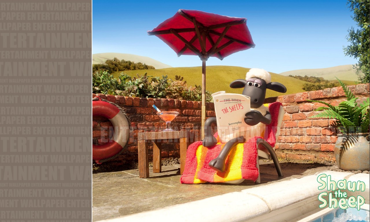 Sheep In The Beach - HD Wallpaper 