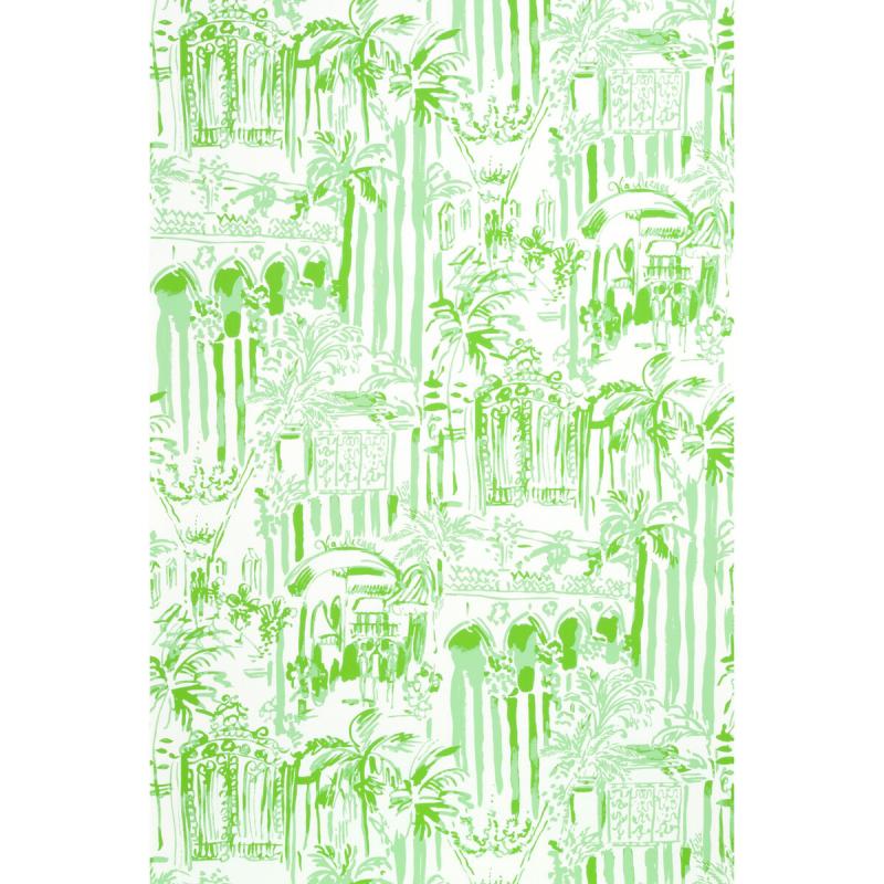 La Via Loca Palm Green P2016101-23 Lee Jofa Wallpaper - Lilly Pulitzer Wallpaper Lee Jofa - HD Wallpaper 