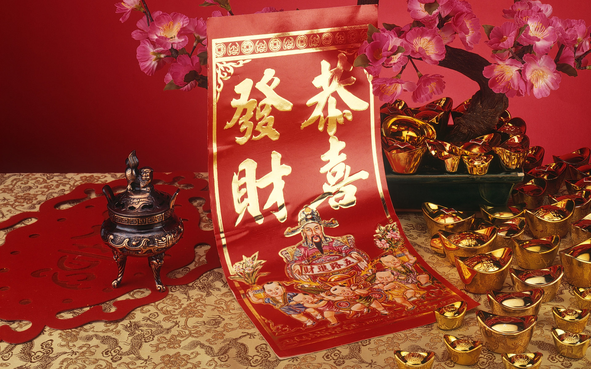 Chinese New Year Wallpaper Desktop - HD Wallpaper 