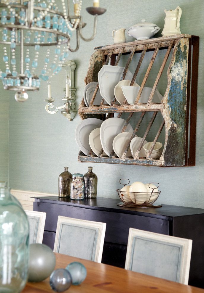 New York Green Toile Plates With Contemporary Wallpaper - Interior Design - HD Wallpaper 