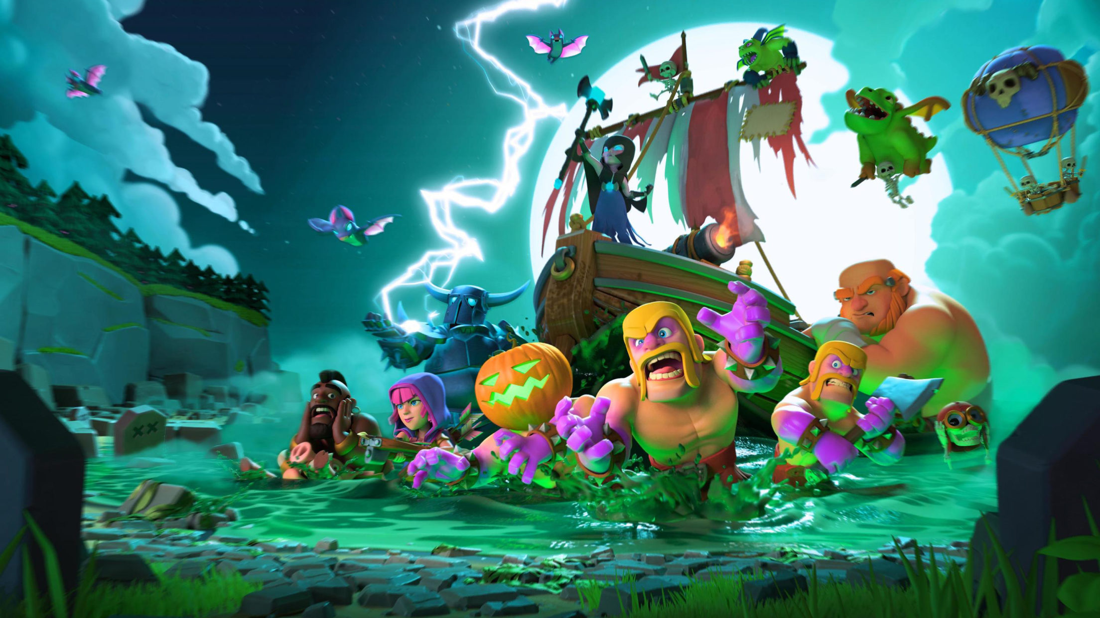 Clash Of Clans 1366 X 768 Hd - HD Wallpaper 