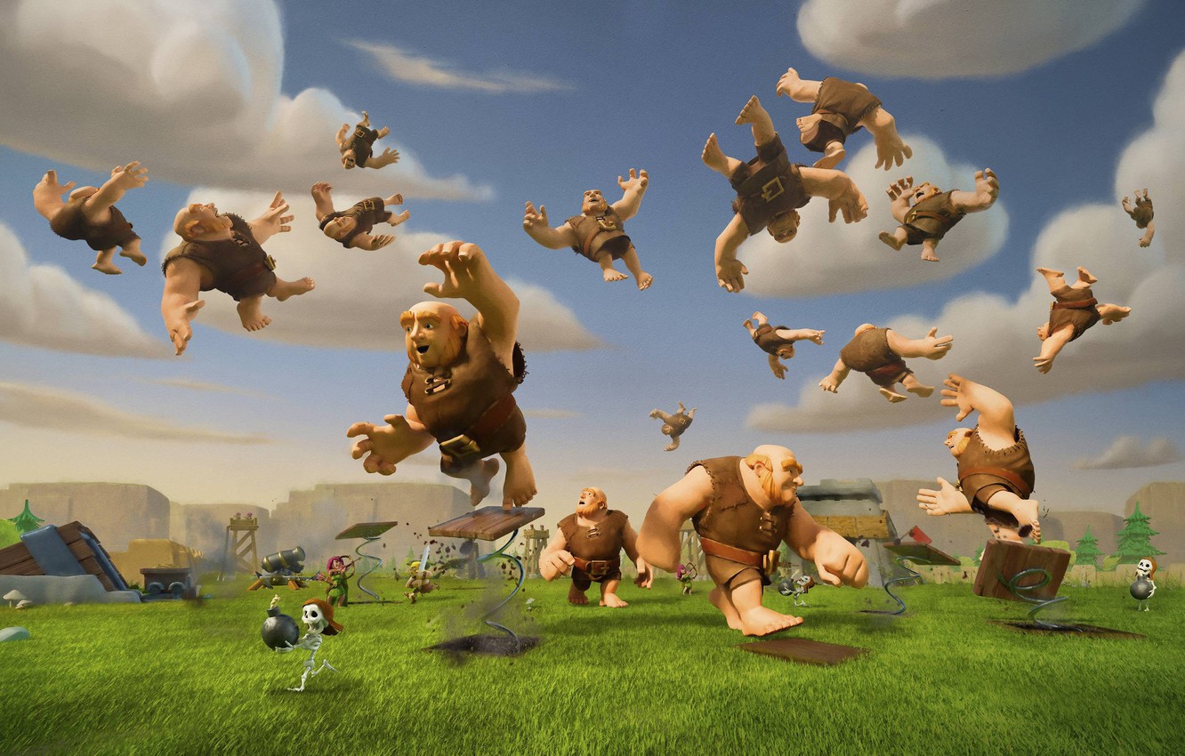 Photo Wallpaper Sake, Game, Man, Fight, Giant, Bones, - Clash Of Dreams Apk - HD Wallpaper 