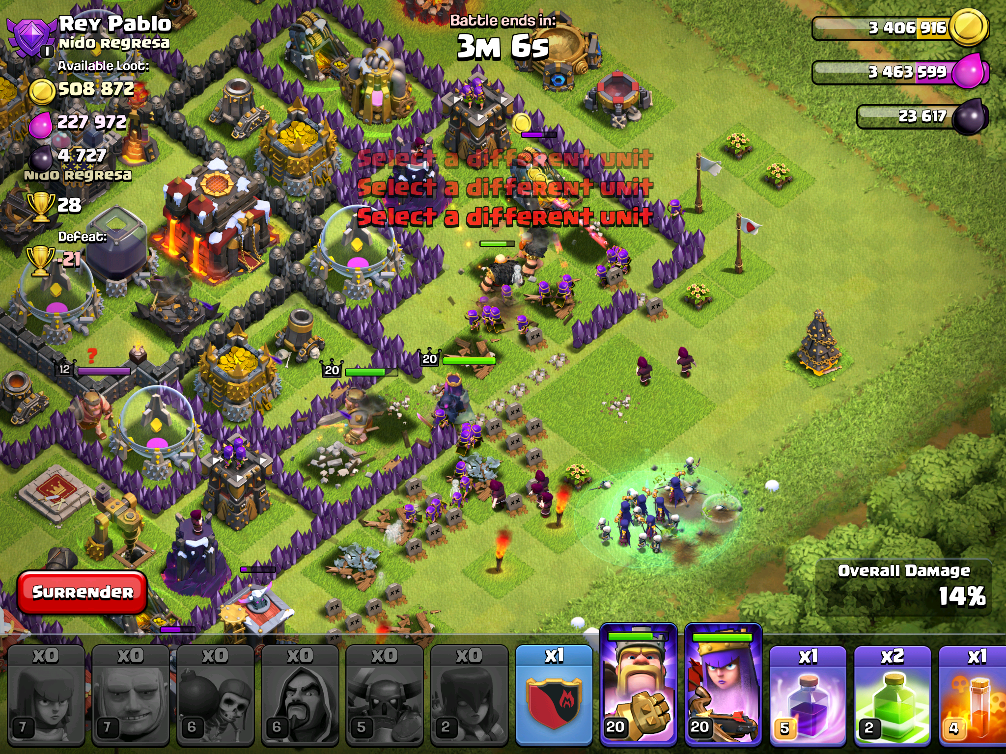 Clash Of Clans Witch Attack - HD Wallpaper 