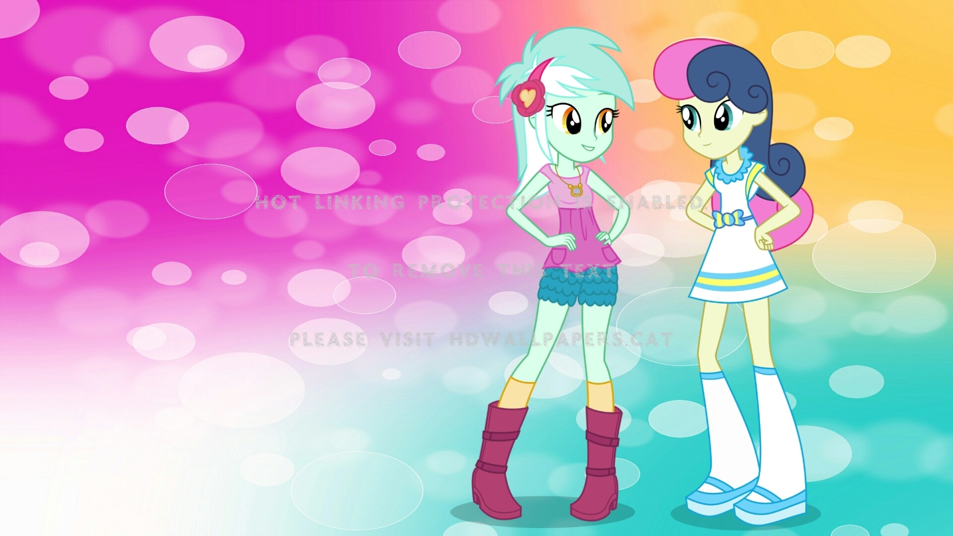 Equestria Girls Lyra & Bon Wallpaper Tv My - Mlp Lyra Heartstrings Equestria Girls - HD Wallpaper 