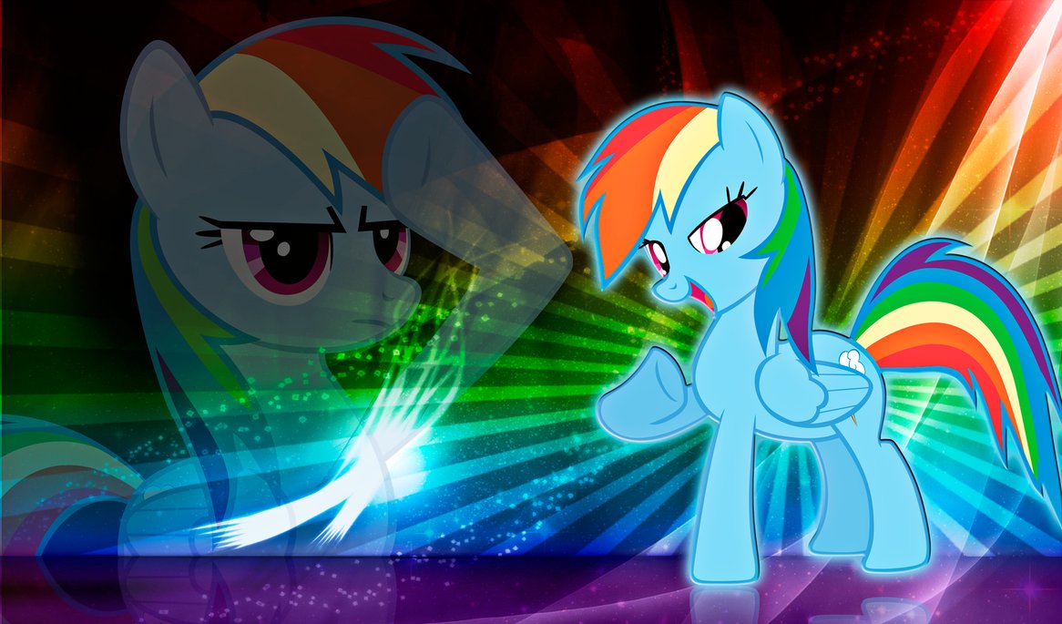 Cute Rainbow Dash Wallpaper - Rainbow Dash Background Hd - HD Wallpaper 