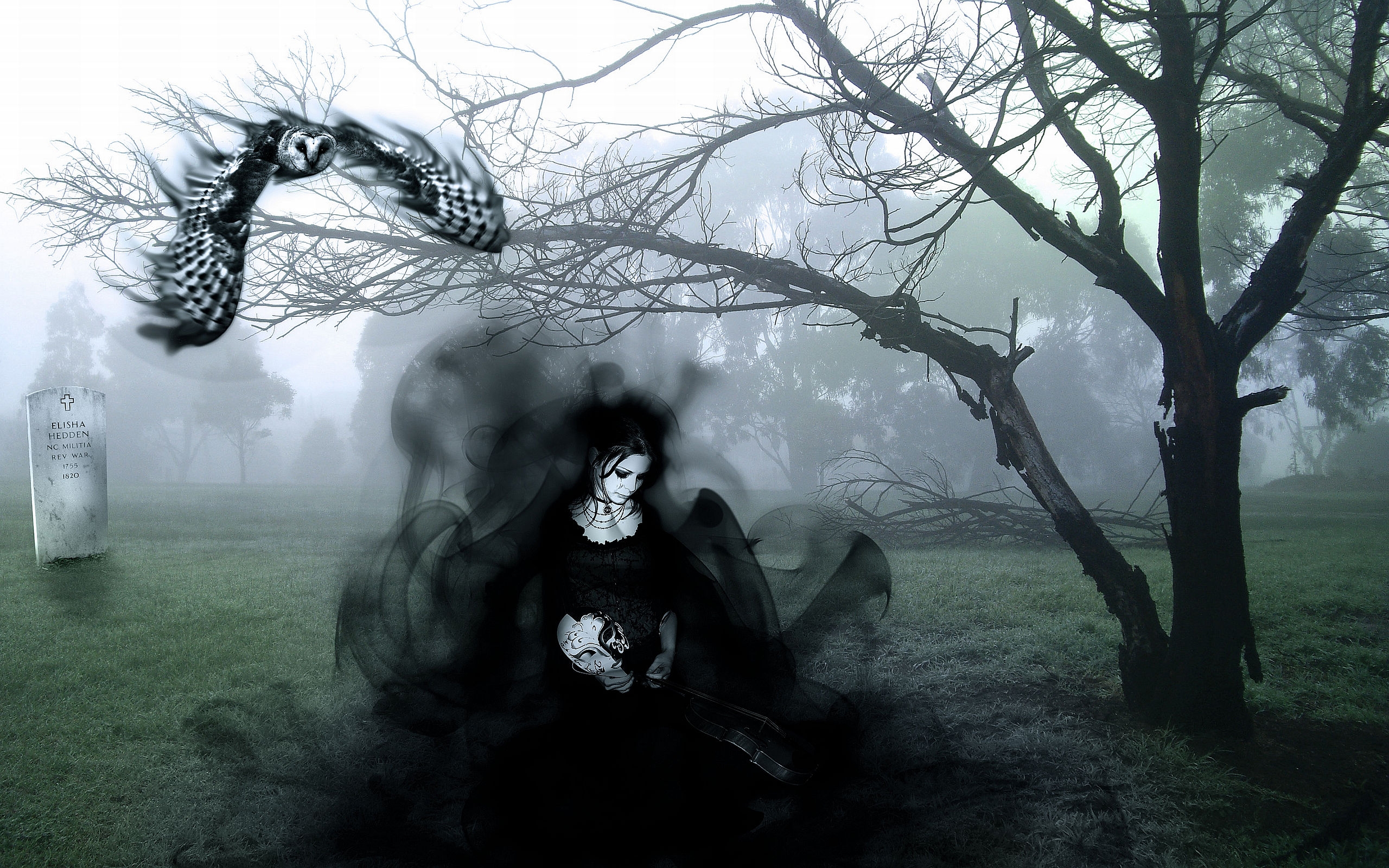 Dark Gothic Art Artwork Fantasy - HD Wallpaper 