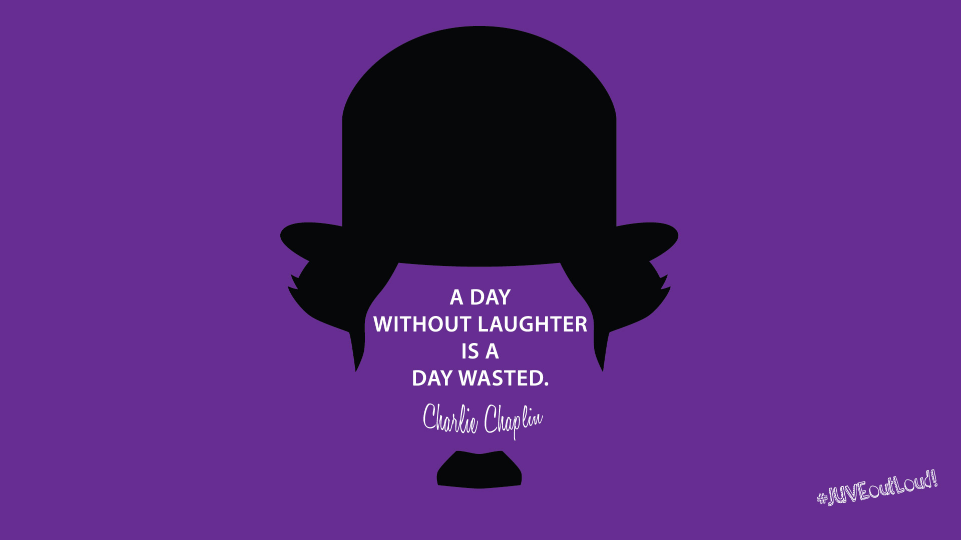Day Without Laughter Is A Day Wasted Purple - HD Wallpaper 