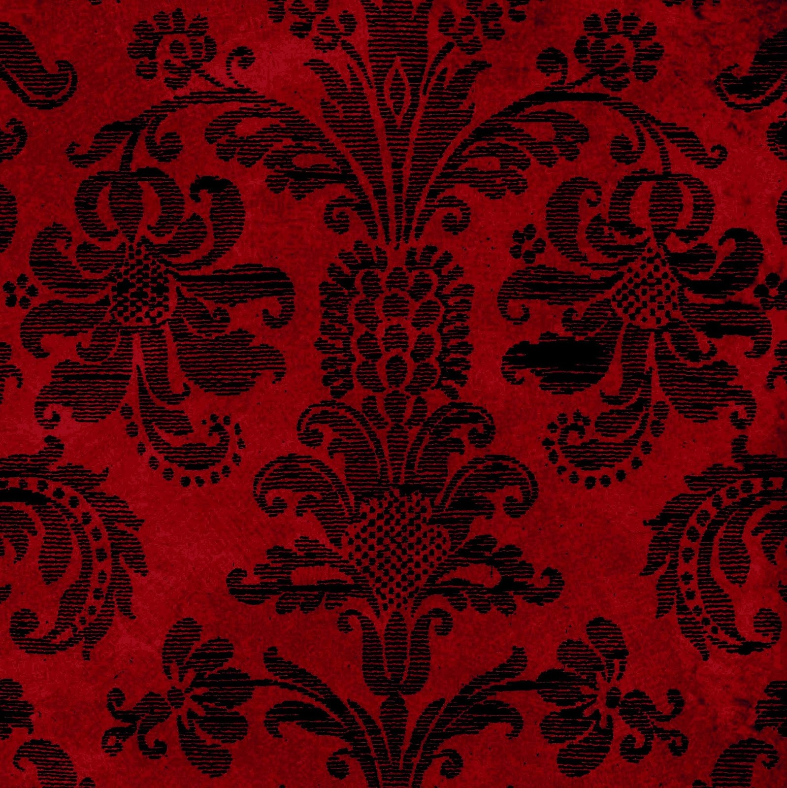 Red And White Patterned Wallpaper - Red And Black Lace Background -  1598x1600 Wallpaper 