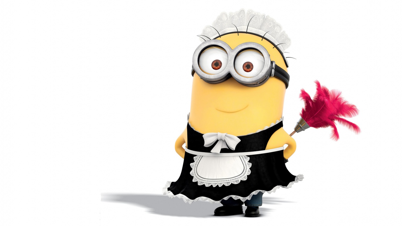 Despicable Me Minions Wallpaper Desktop - Female Minion - HD Wallpaper 