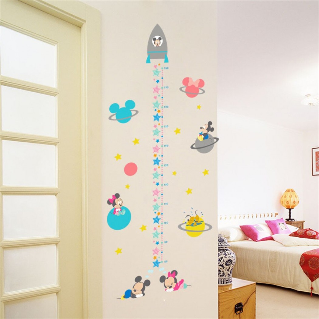 Wall Decorations Home Accessories Wallpaper Wall Stickers - Tallimetro Disney - HD Wallpaper 