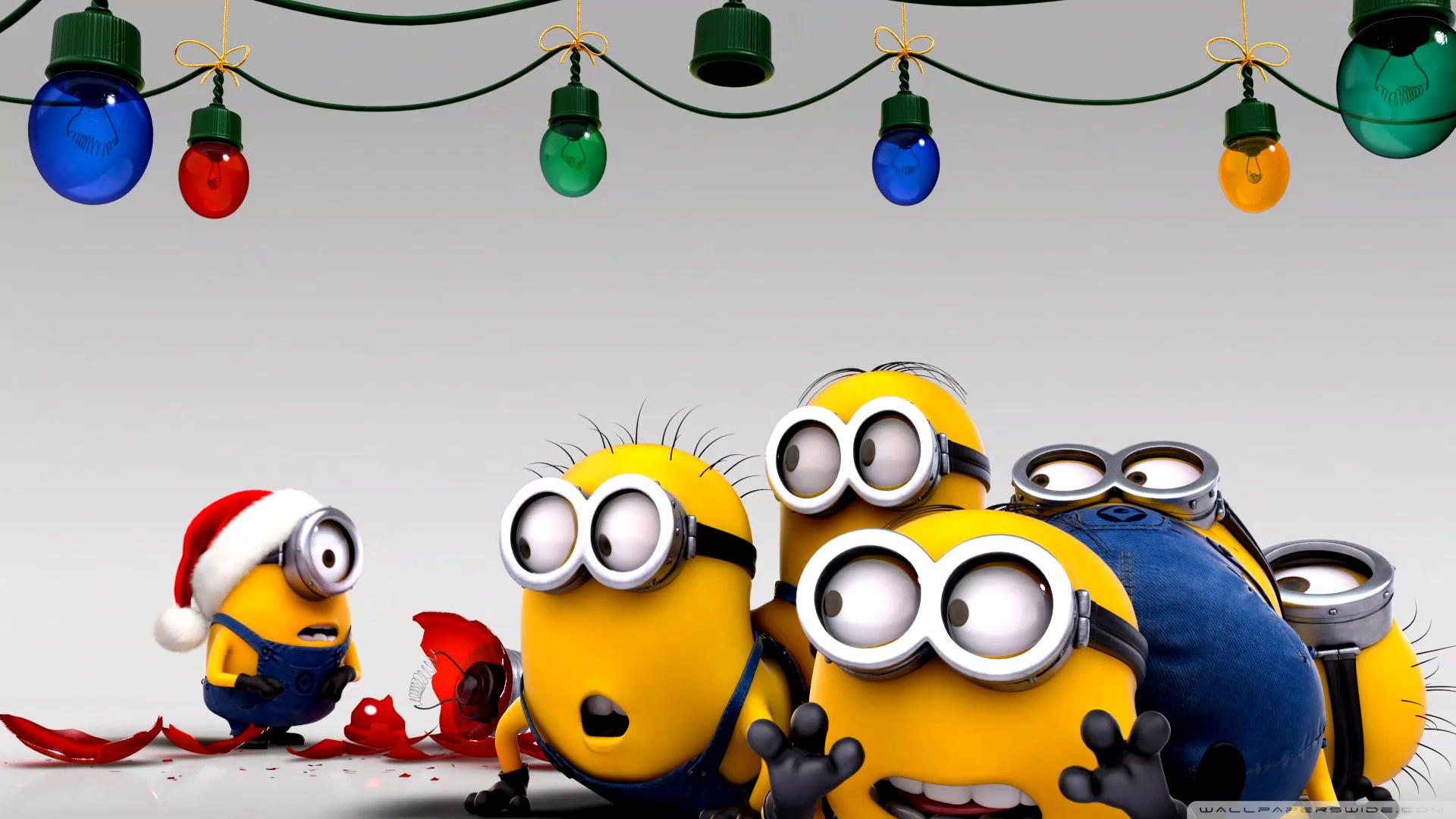 Christmas Wallpaper Minion - HD Wallpaper 