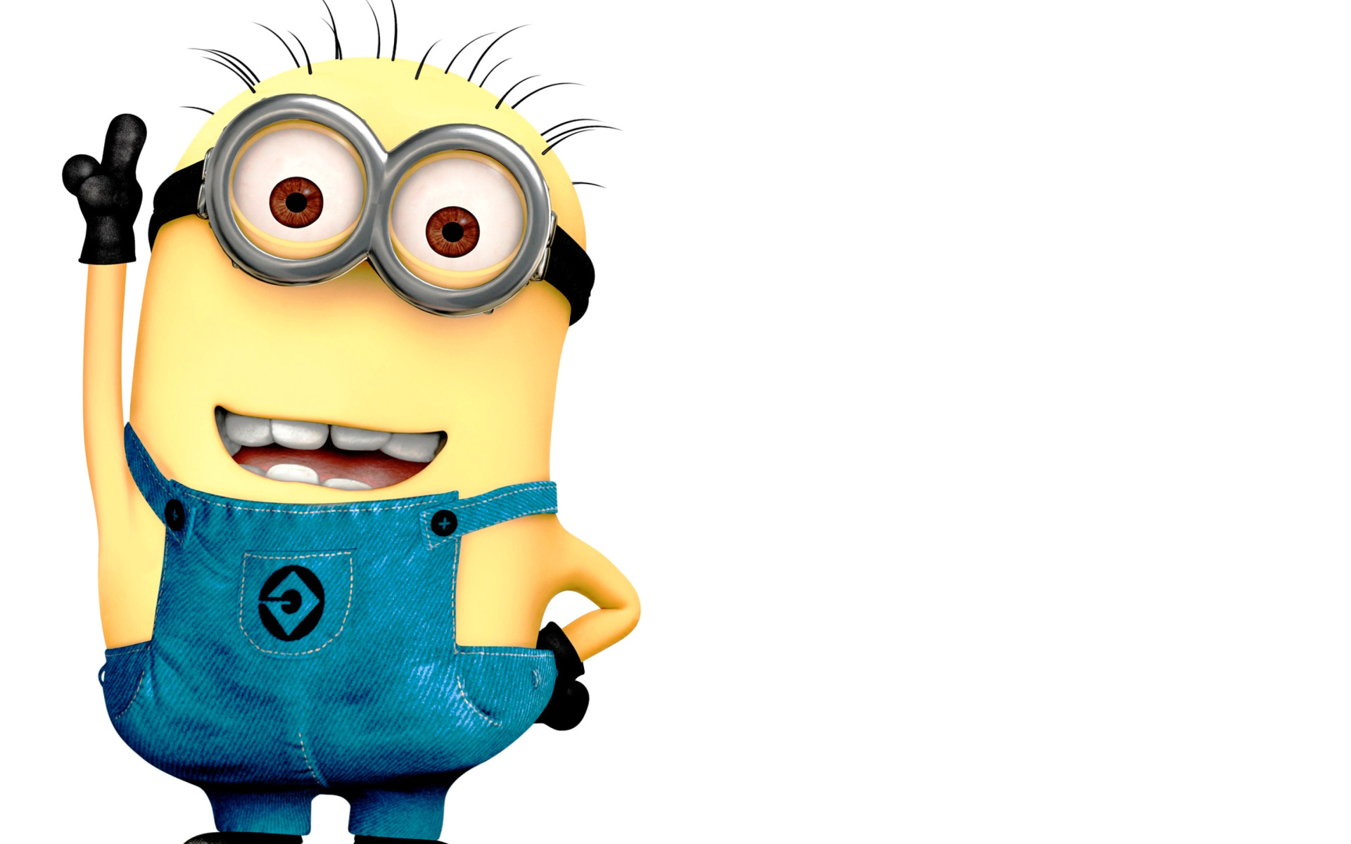 Minion Wallpapers For Widescreen Desktop Pc Full Hd - Minion In White Background Hd - HD Wallpaper 