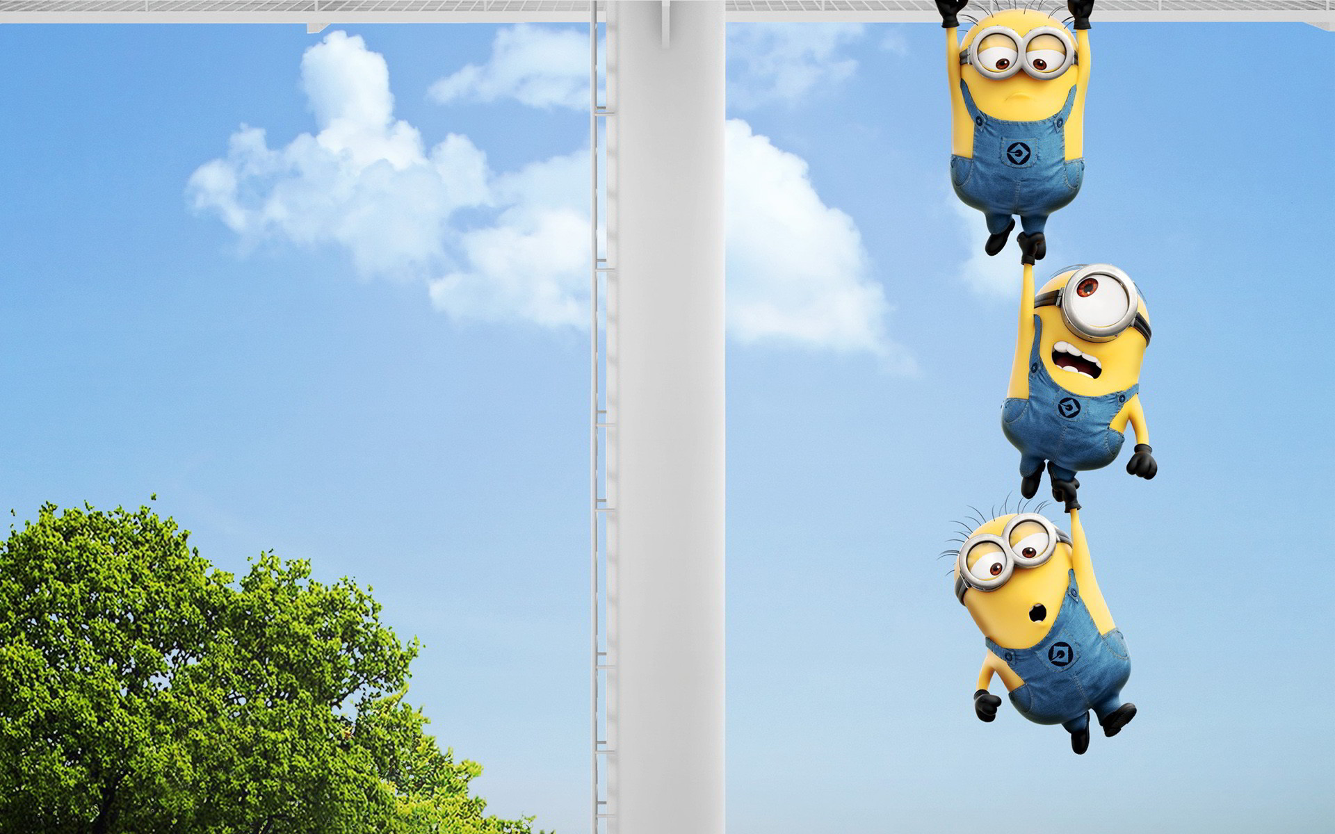 Funny Despicable Me 2 Minions Wallpaper - Minions Wallpaper Hd For Desktop - HD Wallpaper 