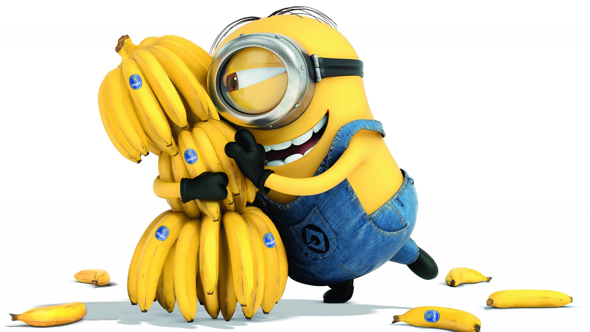 Minions Love Banana 2015 Movie Hd Wallpapers - HD Wallpaper 