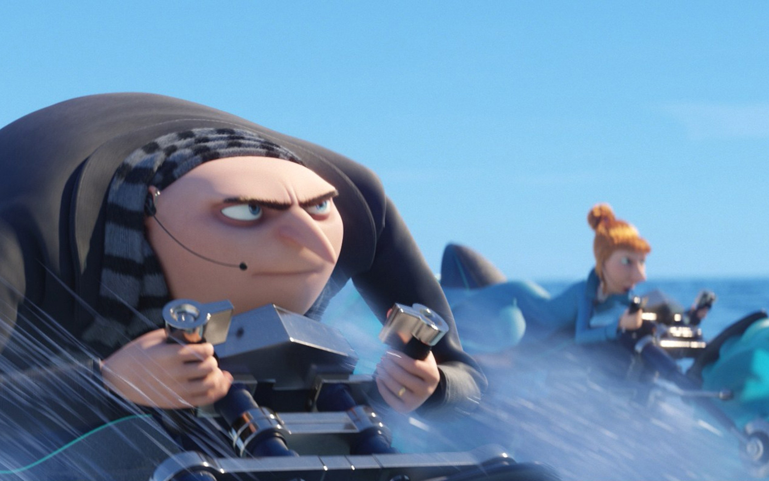 Felonius Gru, Lucy Wilde, 3d-animation, Despicable - Gru Despicable Me Driving - HD Wallpaper 