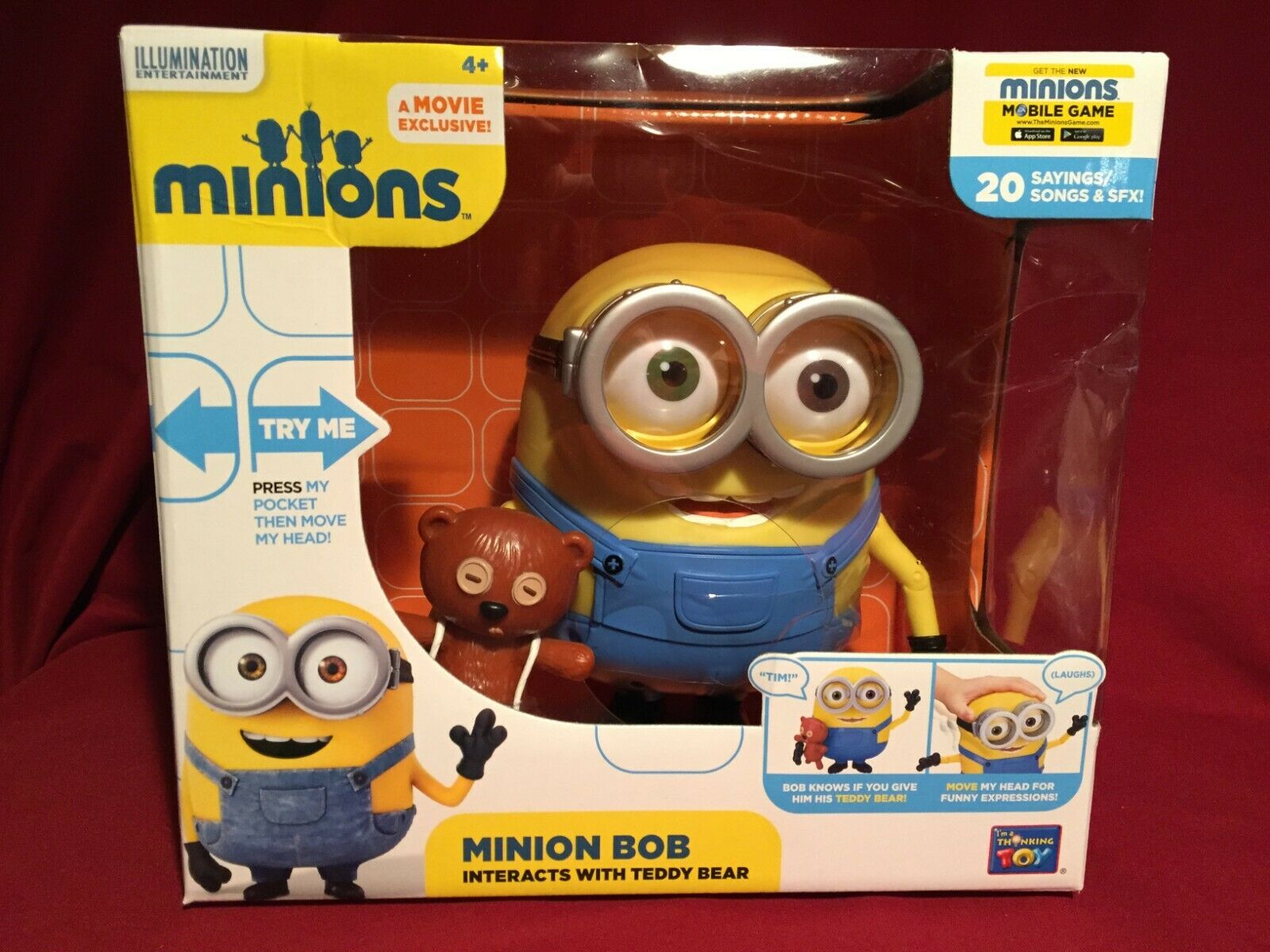 Talking Minion Bob With Teddy - HD Wallpaper 