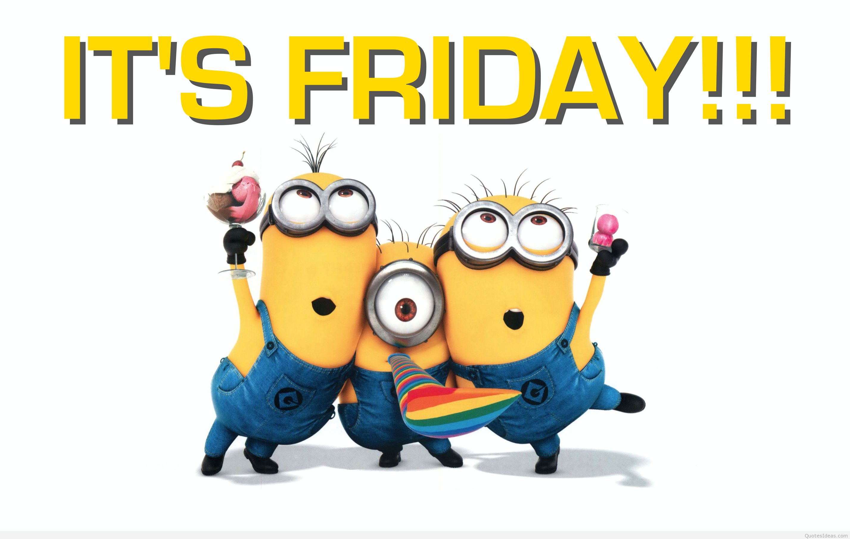 Minion Wallpaper Androidcanvas Fotor - Thank God Its Friday - HD Wallpaper 