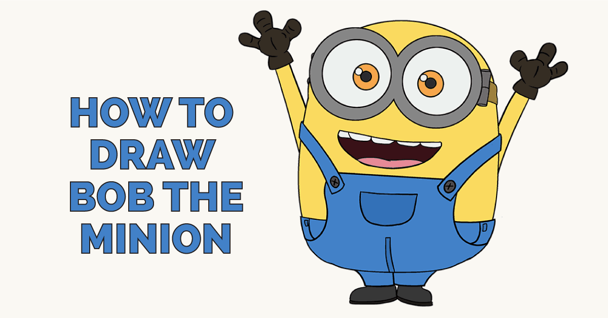 How To Draw Bob The Minion Easy Step By Step Drawing - Minions Drawing - HD Wallpaper 