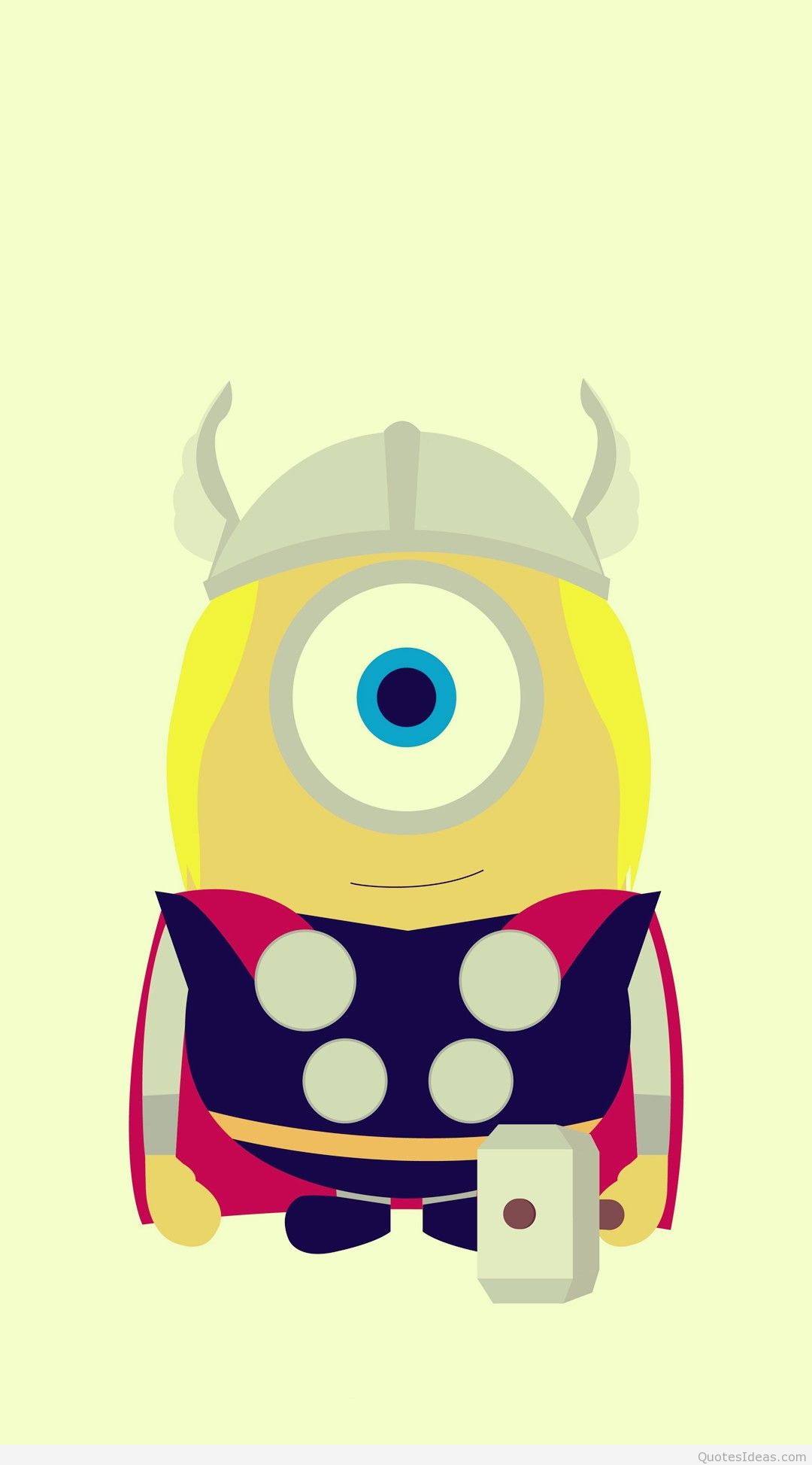 Funny Thor Minion Avengers Iphone 6 Plus Wallpaper - Minion Hd Wallpaper For Iphone - HD Wallpaper 