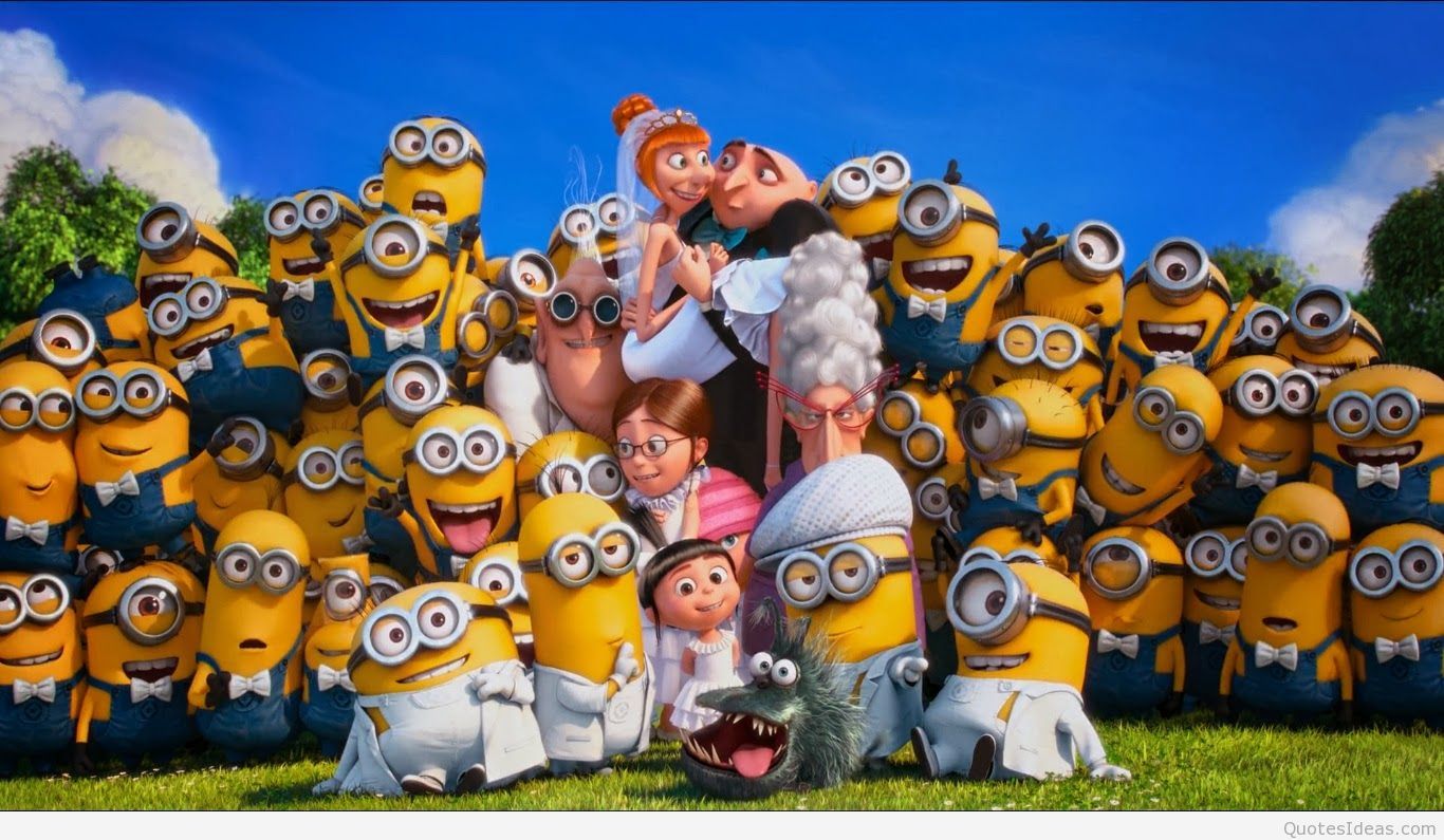 Photos In High Quality - Gru Lucy And Minions - HD Wallpaper 