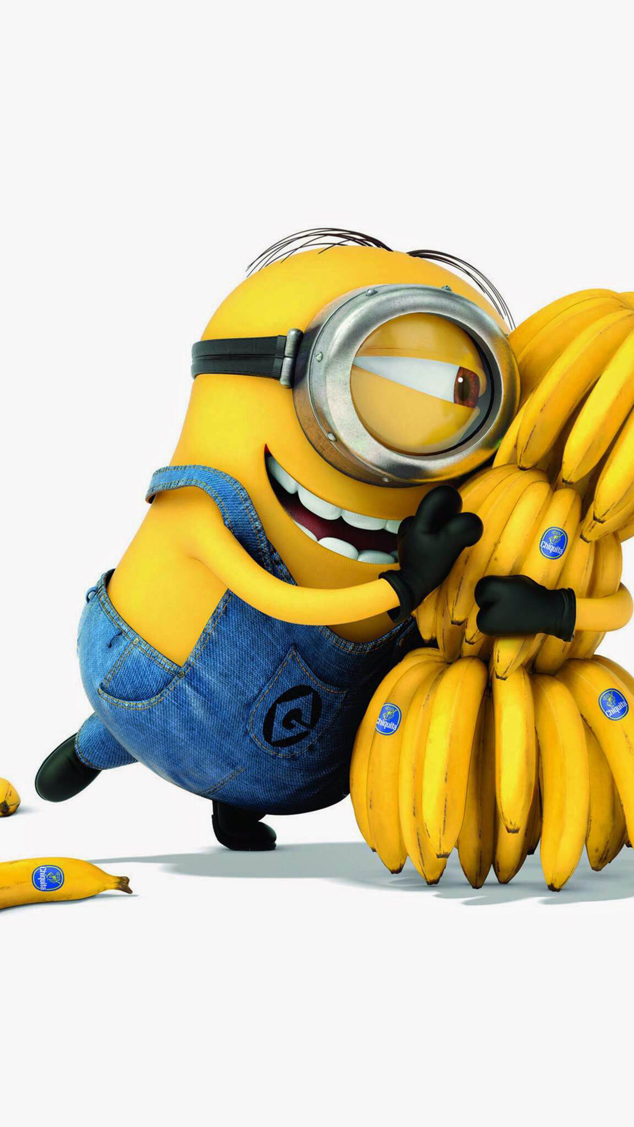 Minions Cartoon Clip Art Banana Drawing Funny - Minion Eating Banana - HD Wallpaper 