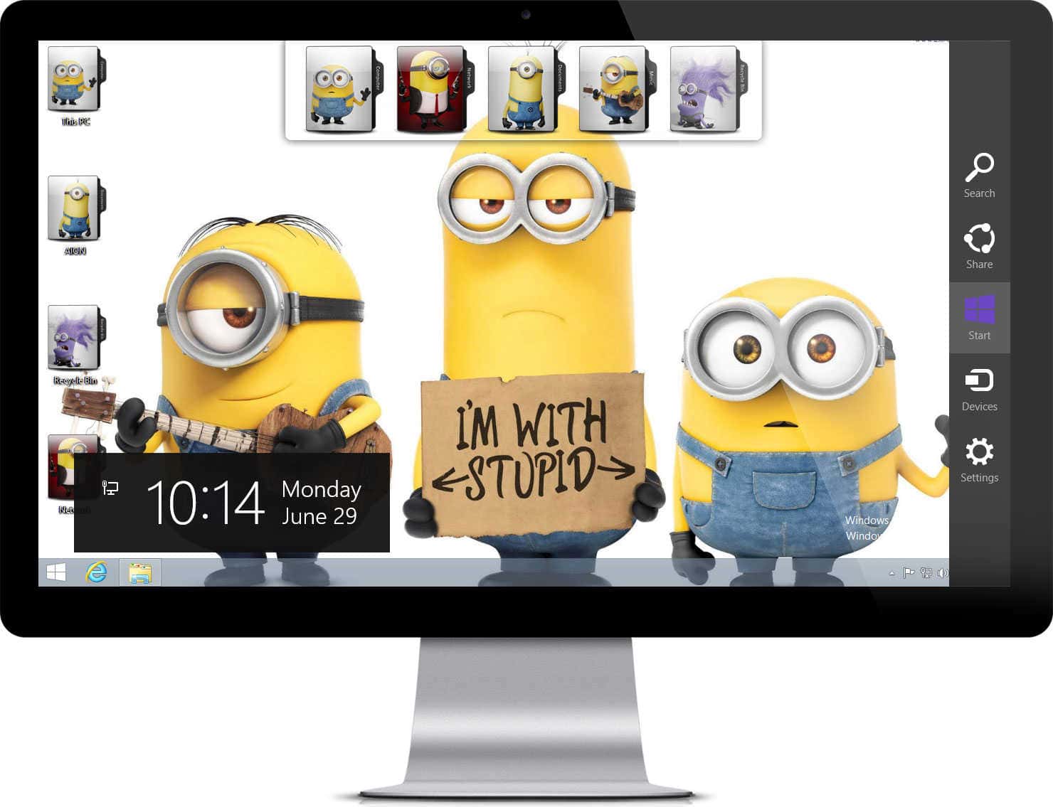 Minions Theme - Best Wishes New Year Funny - HD Wallpaper 