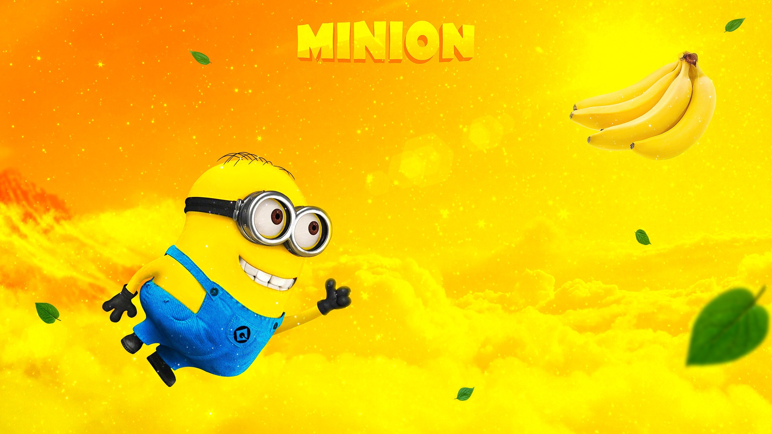 Minion Banana - High Resolution Minions Background - HD Wallpaper 