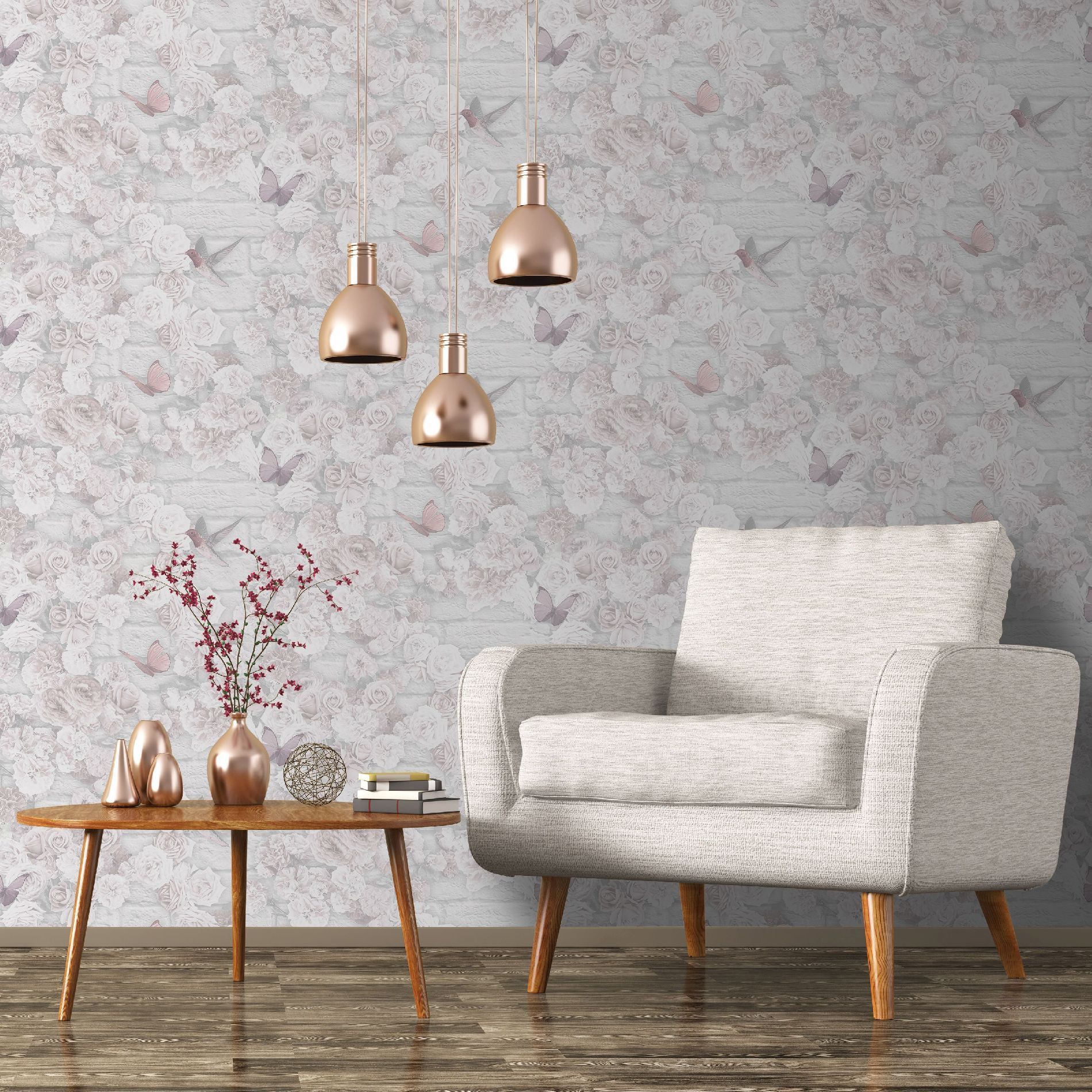 Superfresco Easy Pink Flower Wall Floral Wallpaper - Oliver Gal Artist Co. - HD Wallpaper 