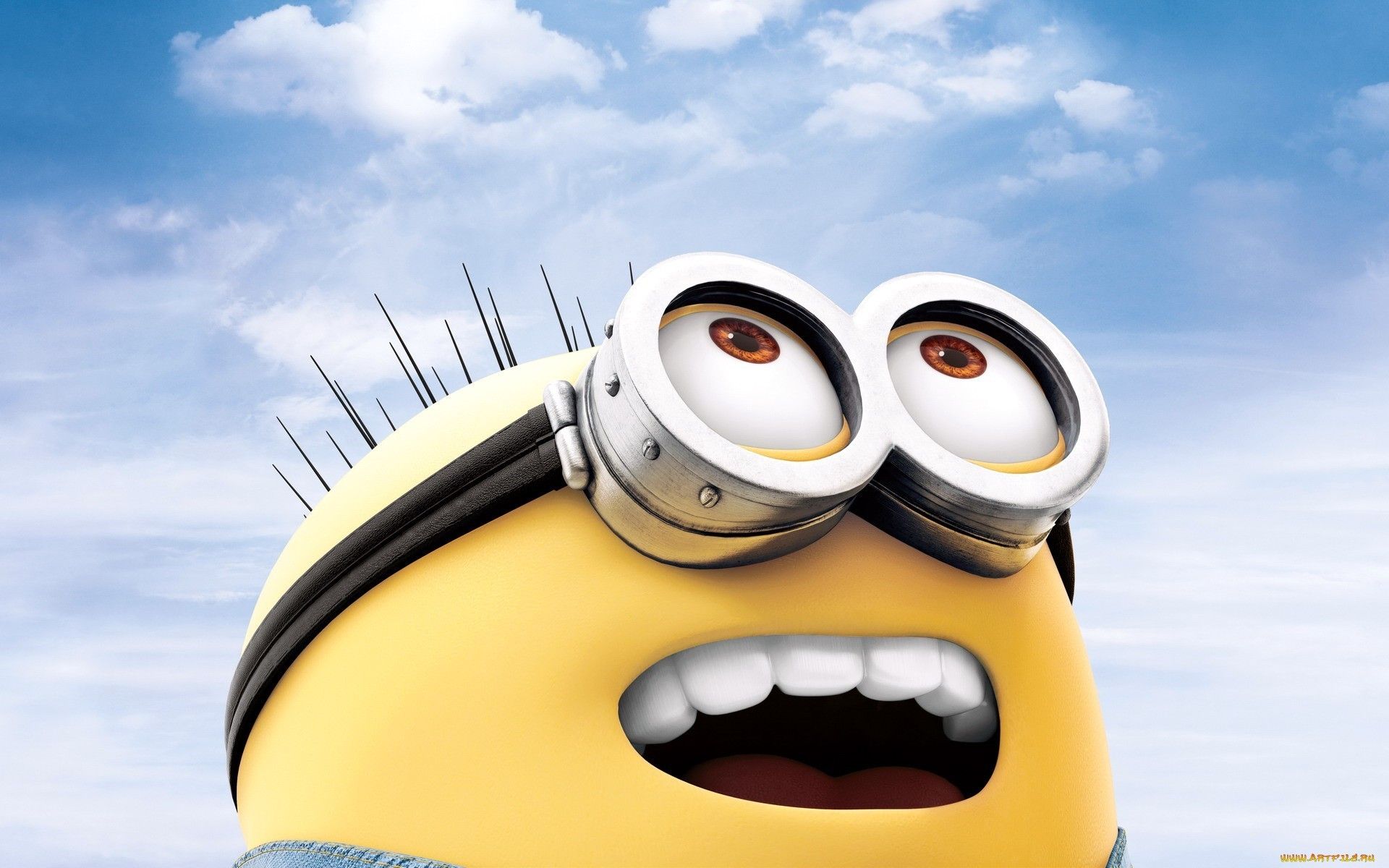 Minions Look Up - HD Wallpaper 