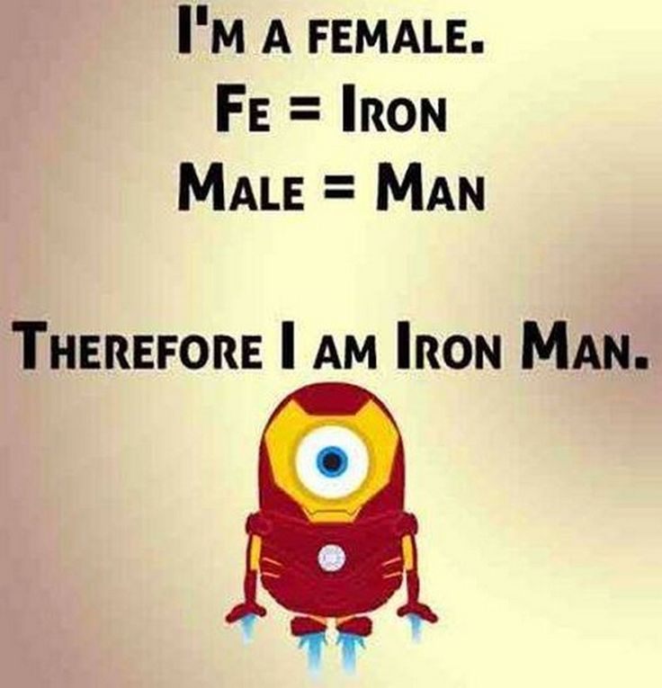I M A Female Fe Iron Male Man - Minion Memes Funny Jokes - HD Wallpaper 