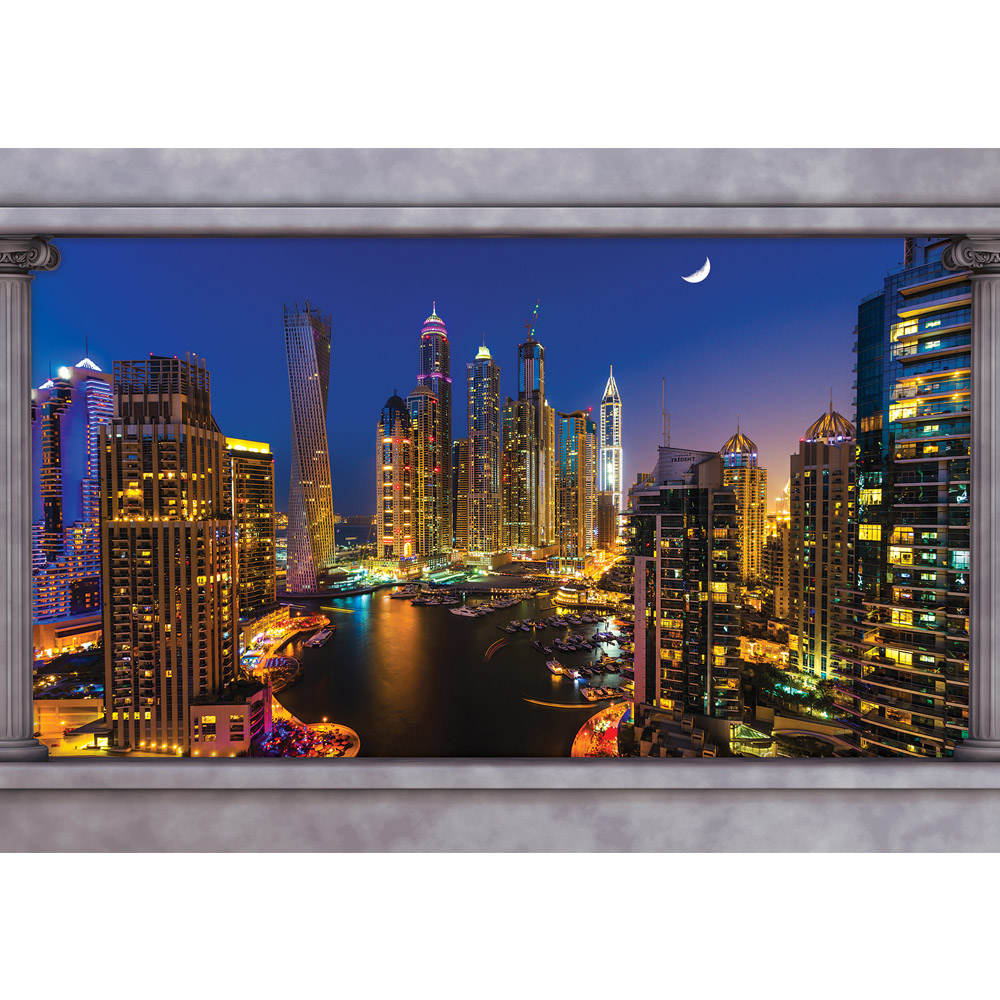 Fototapeta Miasto Nocą Dubaj - HD Wallpaper 