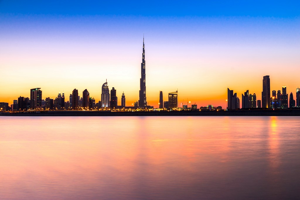 Dubai Skyline Burj Khalifa - HD Wallpaper 