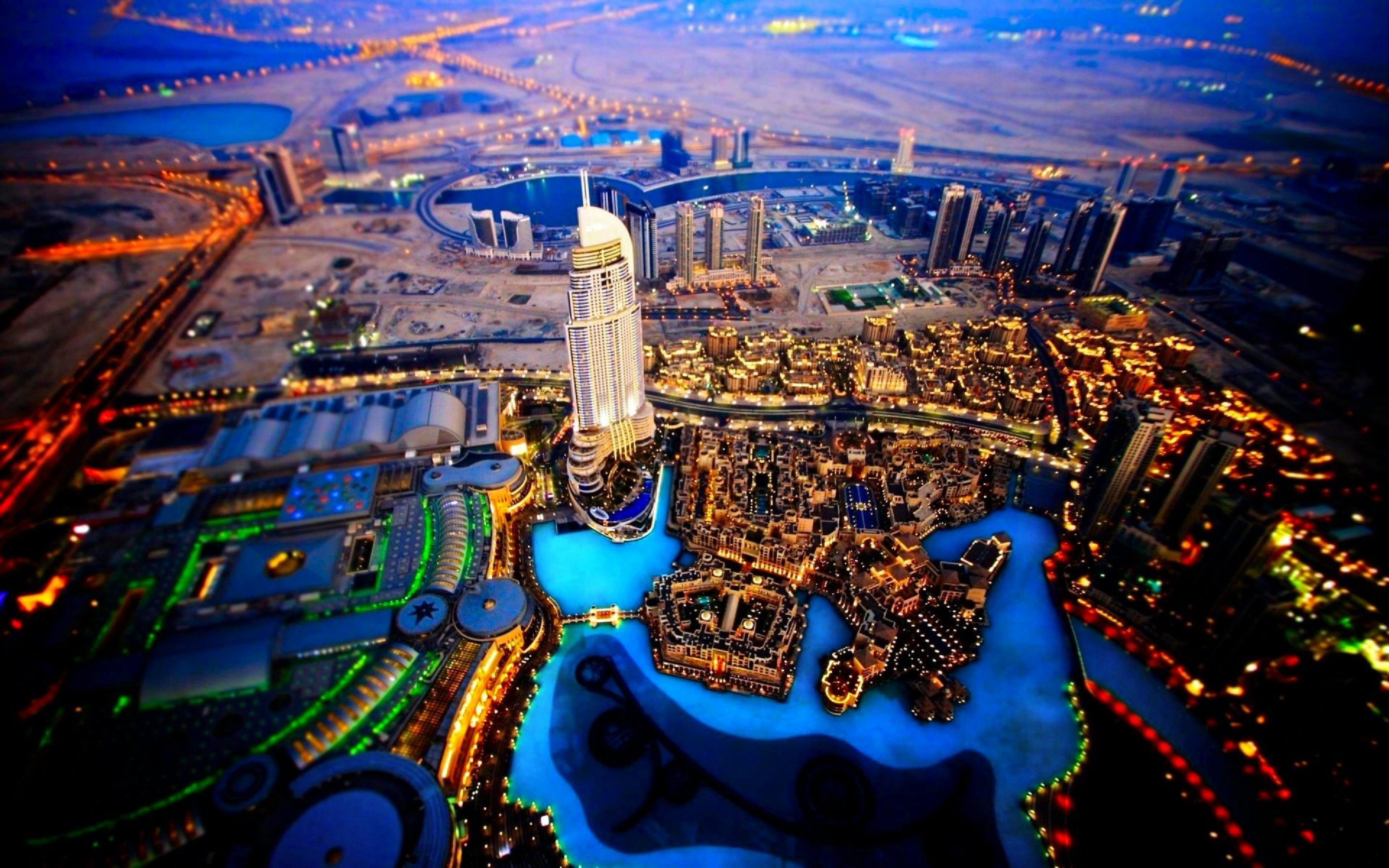 Dubai Sky View At Night - HD Wallpaper 